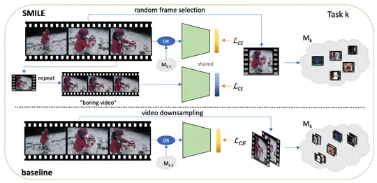 Just a Glimpse: Rethinking Temporal Information for Video Continual Learning